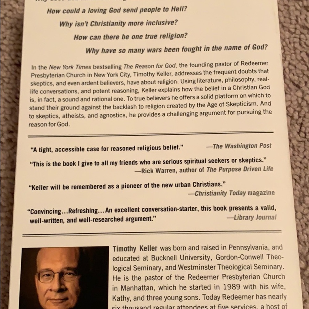 📚 “The Reason for God” 📚 - Picture 6 of 13